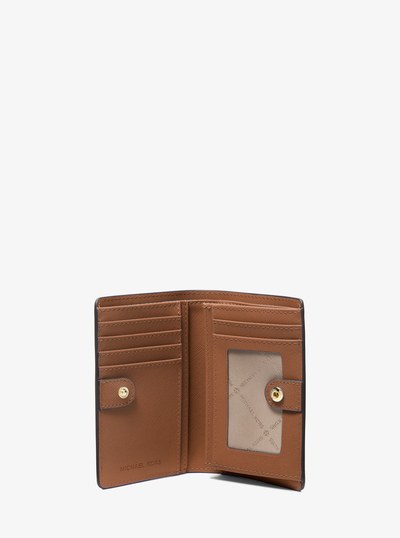 Jet Set Medium Saffiano Leather Wallet in LUGGAGE | Michael Kors