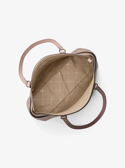 Sienna Medium Signature Logo Tote Bag in BALLET | Michael Kors