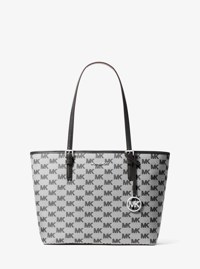 Jet Set Medium Logo Jacquard Tote Bag
