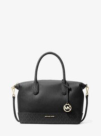 Hyde Medium Pebbled and Signature Logo Satchel