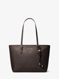 Jet Set Saffiano Leather Tote Bag With Bag Charm