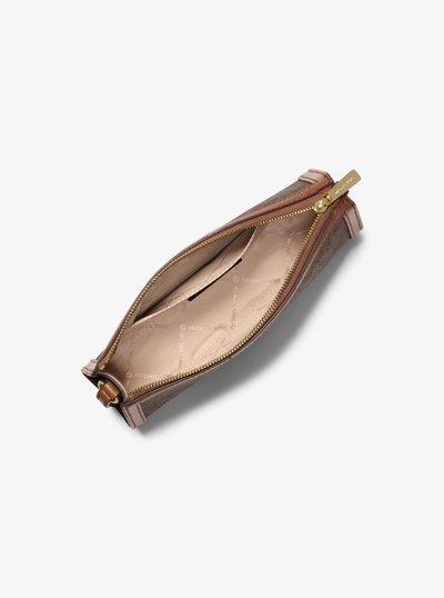Jet Set Medium Signature Logo Crossbody Bag in BROWN/LUGGAGE | Michael Kors