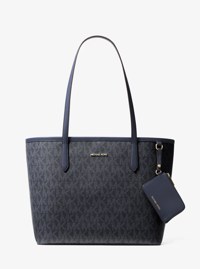 Jet Set Large Signature Logo Tote Bag