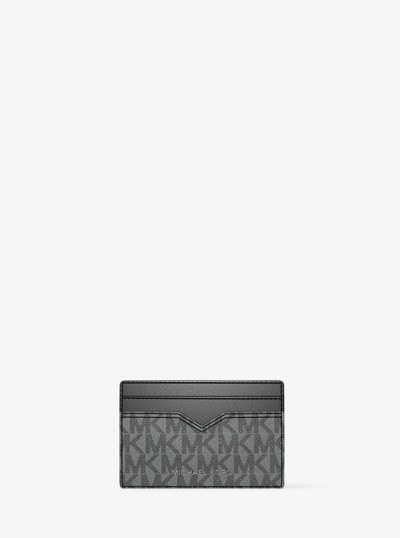 Hudson Logo Card Case in STORM | Michael Kors