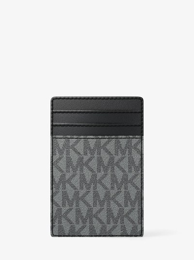 Hudson Logo Card Case in STORM | Michael Kors