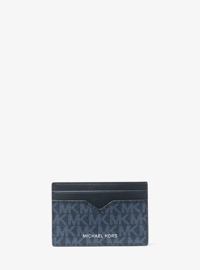 Hudson Logo Card Case in ADMRL/PLBLUE | Michael Kors
