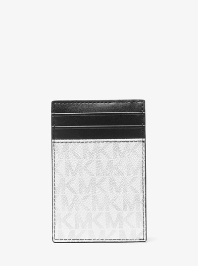 Hudson Logo Card Case in BRIGHT WHT | Michael Kors