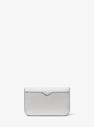 Hudson Pebbled Leather Billfold Wallet in BRIGHT WHT | Michael Kors