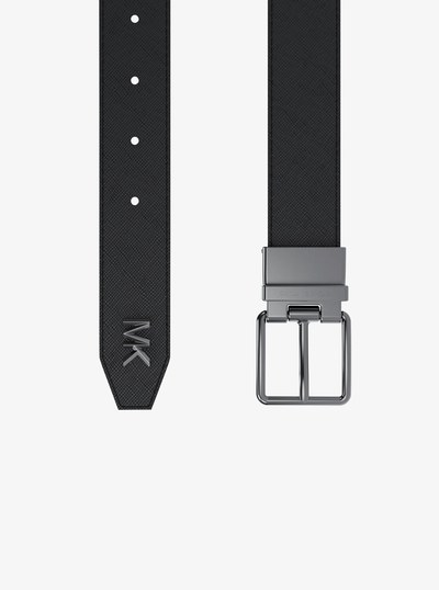 Leather Belt in BLACK | Michael Kors