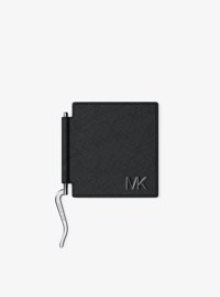 Edison Scratch-Resistant Leather Card Case with Money Clip