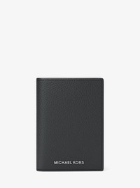 Hudson Pebbled Leather Folio Card Case