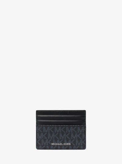 Greyson Logo Tall Card Case in ADMRL/PLBLUE | Michael Kors
