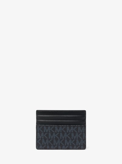 Greyson Logo Tall Card Case in ADMRL/PLBLUE | Michael Kors