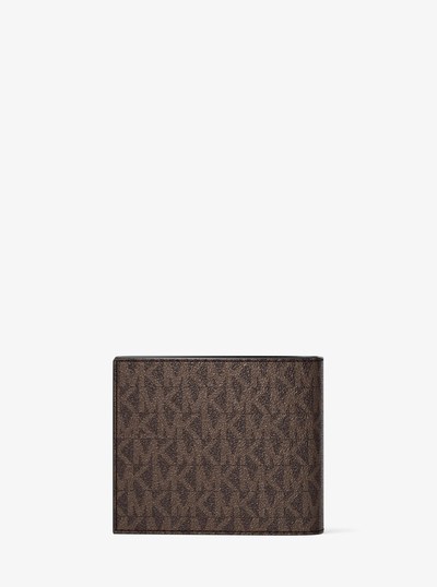 Harrison Logo Billfold Wallet With Passcase in BROWN/LUGGAGE | Michael Kors