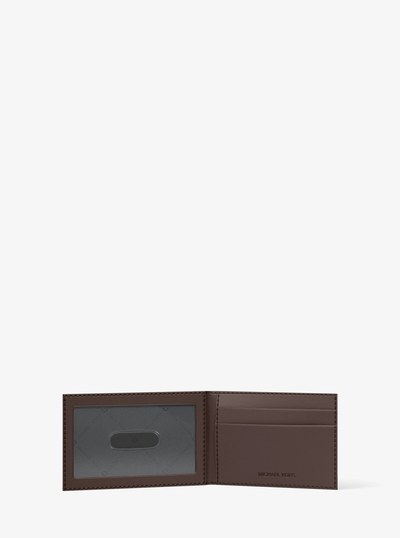Harrison Logo Billfold Wallet With Passcase in HUSK | Michael Kors