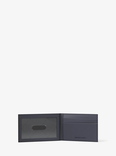 Harrison Logo Billfold Wallet With Passcase in DRESS BLUES | Michael Kors