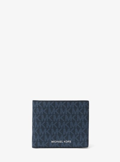 Greyson Logo Billfold Wallet With Coin Pocket in ADMRL/PLBLUE | Michael Kors