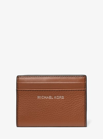Hudson Pebbled Leather Bifold Wallet in LUGGAGE | Michael Kors