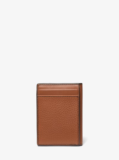 Hudson Pebbled Leather Bifold Wallet in LUGGAGE | Michael Kors