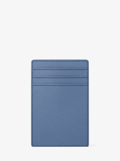 Edison Saffiano Leather Card Case in FRENCH BLUE | Michael Kors
