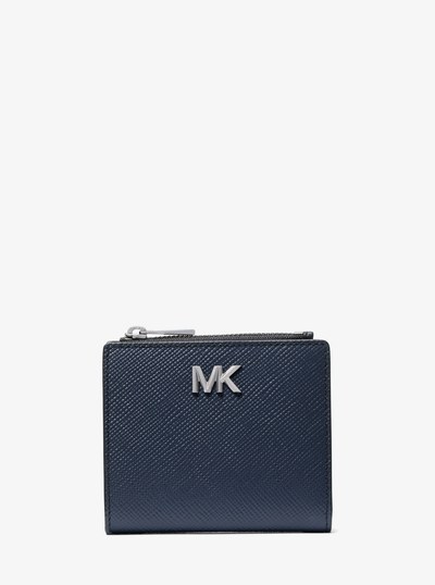 Edison Saffiano Leather Wallet in NAVY | Michael Kors