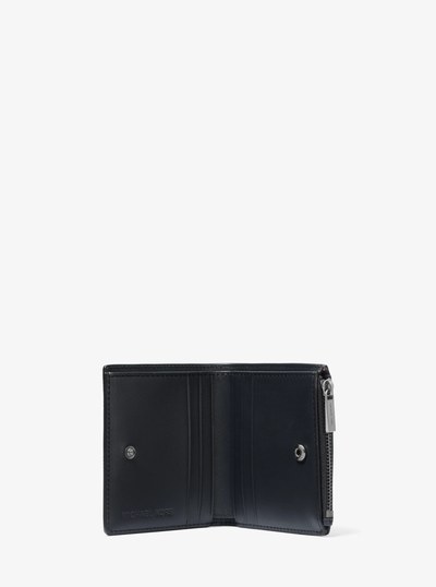 Edison Saffiano Leather Wallet in NAVY | Michael Kors