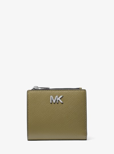 Edison Saffiano Leather Wallet in SAFARI GREEN | Michael Kors