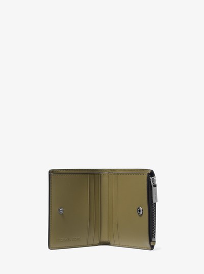 Edison Saffiano Leather Wallet in SAFARI GREEN | Michael Kors