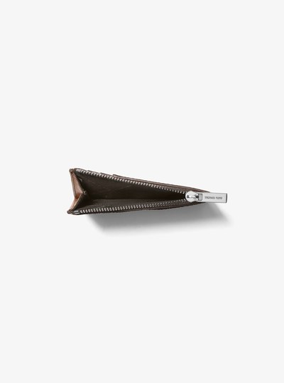Hudson Signature Logo Card Case in BROWN/LUGGAGE | Michael Kors