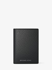 Hudson Pebbled Leather Folio Card Case