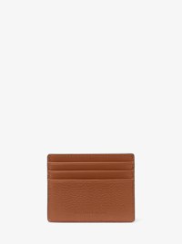 Hudson Embossed Pebbled Leather Tall Card Case