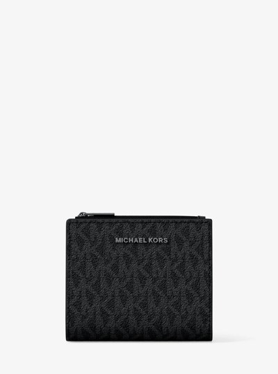 Hudson Signature Logo Wallet in BLACK | Michael Kors