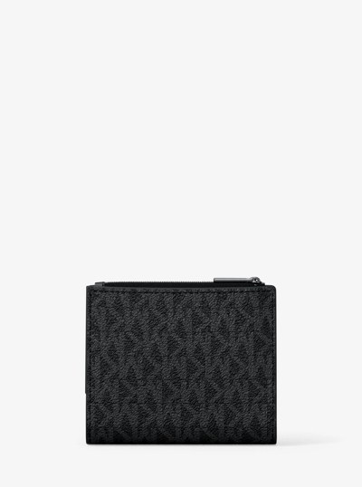 Hudson Signature Logo Wallet in BLACK | Michael Kors