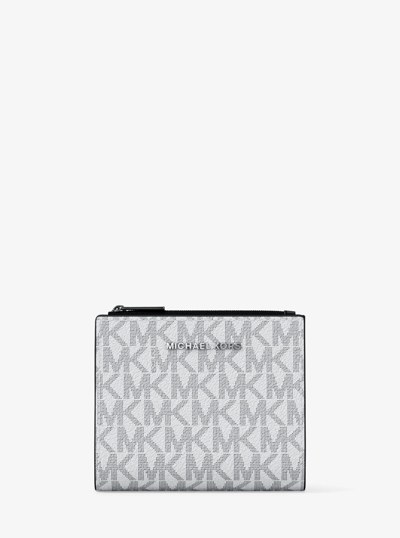 Hudson Signature Logo Wallet in BRIGHT WHT | Michael Kors