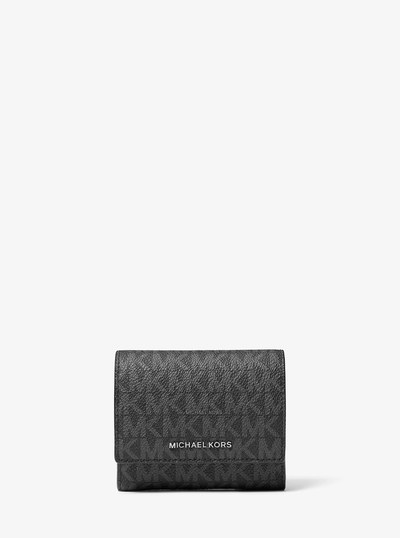 Hudson Signature Logo Wallet in BLACK | Michael Kors