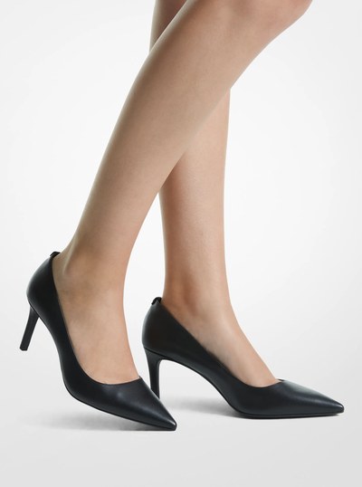 Alina Flex Leather Pump in BLACK | Michael Kors