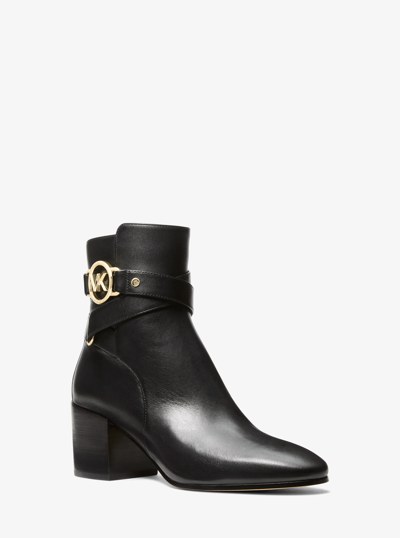 Rory Leather Boot in BLACK | Michael Kors
