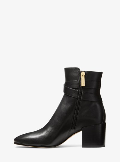 Rory Leather Boot in BLACK | Michael Kors