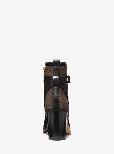 Darcy Leather and Logo Ankle Boot