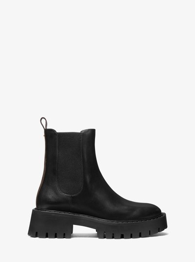 Asher Leather Ankle Boot in BROWN/BLK | Michael Kors