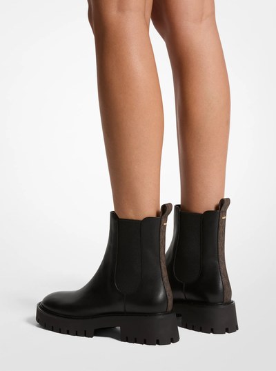 Asher Leather Ankle Boot in BROWN/BLK | Michael Kors