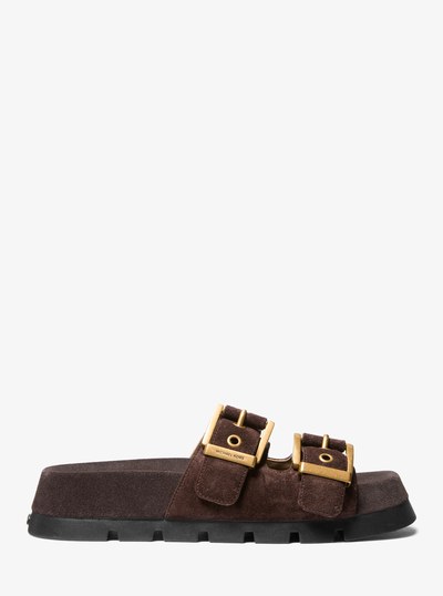 Colby Suede Flat Sandal