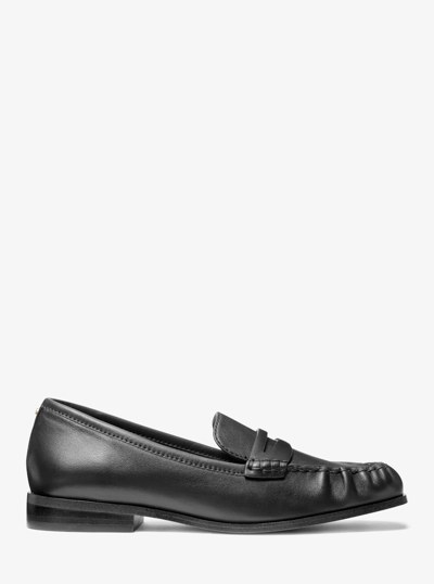 Carlson Leather Loafer in BLACK | Michael Kors