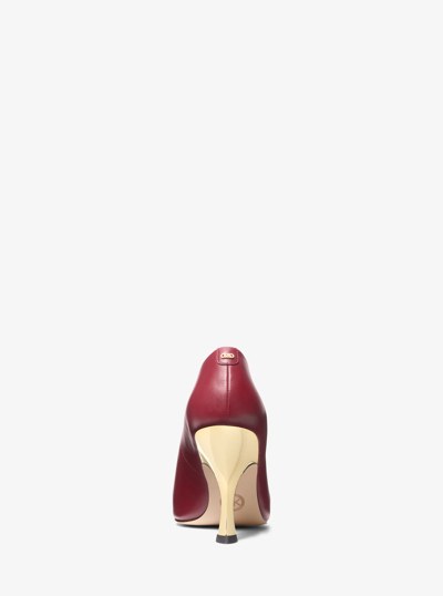 Luna Leather Pump in DEEP RED | Michael Kors