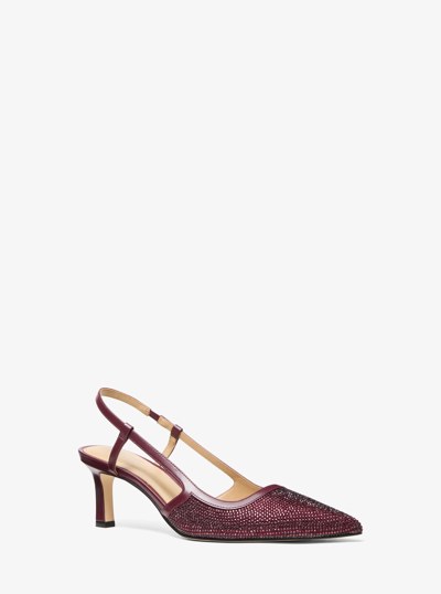 Alora Suede Slingback Pump in OXBLOOD | Michael Kors