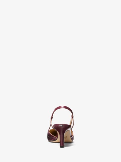 Alora Suede Slingback Pump in OXBLOOD | Michael Kors