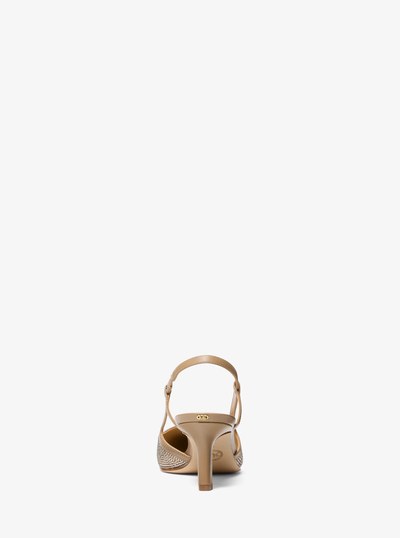 Alora Suede Slingback Pump in HUSK | Michael Kors