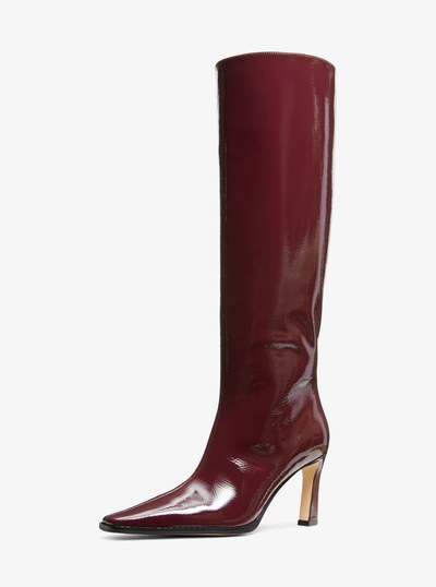 Darrah Patent Leather Boot in OXBLOOD | Michael Kors