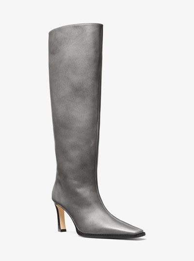 Darrah Burnished Leather Boot in STORM | Michael Kors