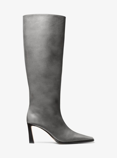 Darrah Burnished Leather Boot in STORM | Michael Kors